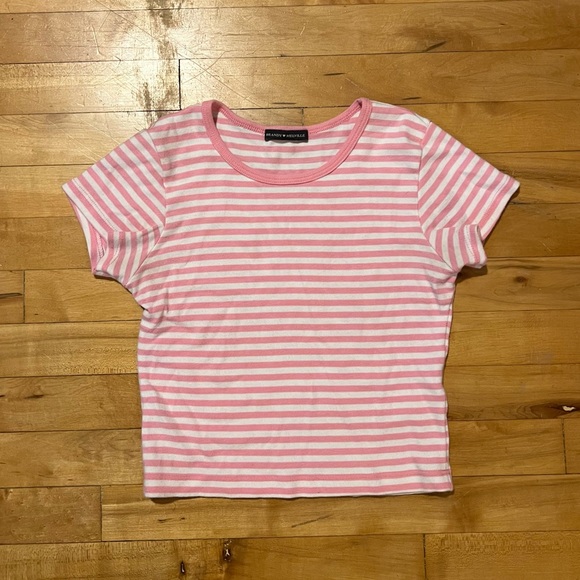 Brandy Melville pink & white striped top (SOLD DO NOT BUY) - Picture 1 of 1